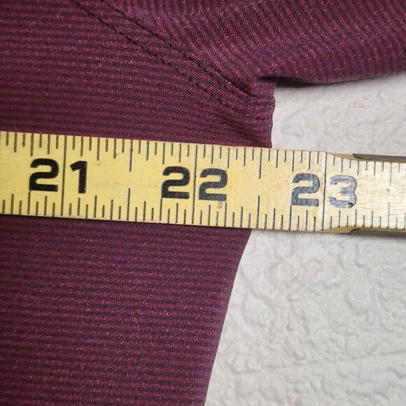 Lululemon Shirt Mens Large Purple Stripe Long Sleeve Button Up Stretch Casual - Picture 8 of 8